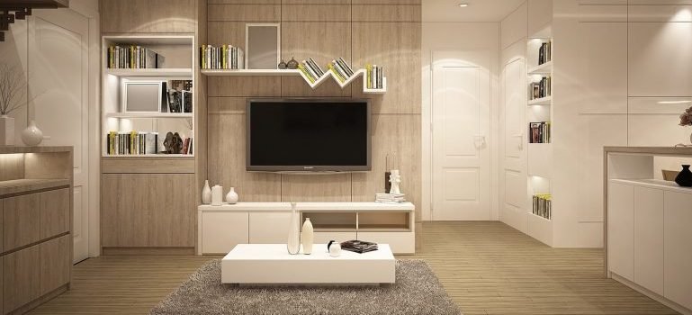 A nice modrn living room you can create when arranging you new Bronx home.