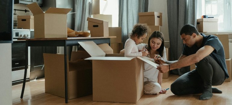 A family packing
