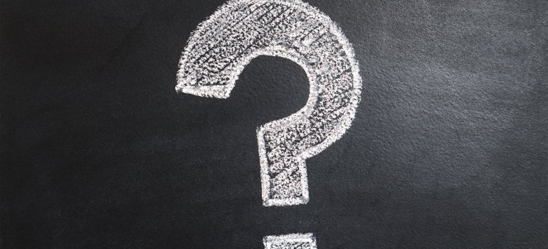 A question mark.