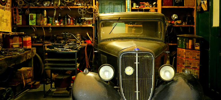 Unusual items people keep in storage such as old cars