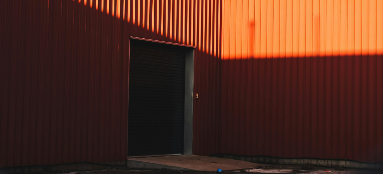 A door to a storage unit.