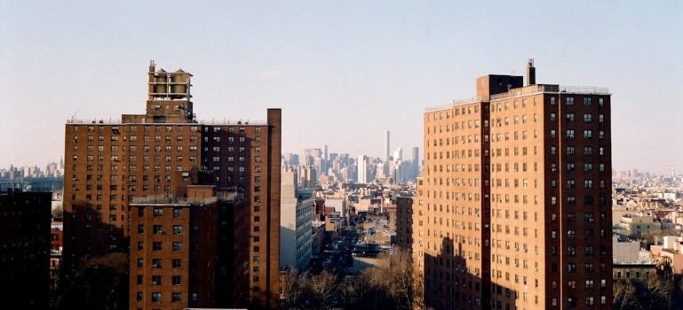 A cityscape.
