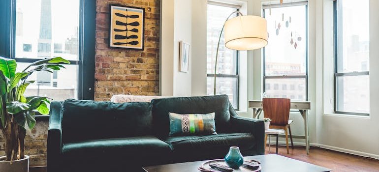 A small New York apartmentillustrating why storage solutions are essential for young couples
