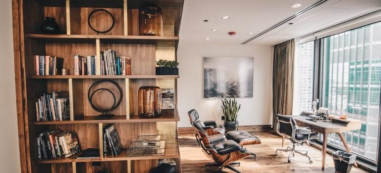 A home office as an example how long-term storage can trnsform your home.