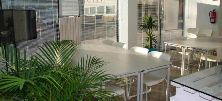 Organized office space after using commercial storage for NYC enterprises.