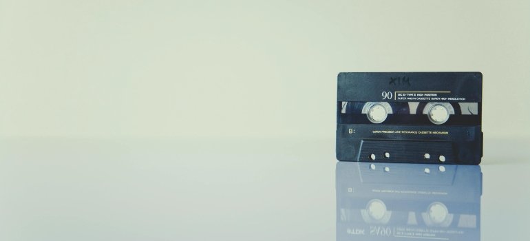 Retro cassette tape, a nod to Brooklyn’s blend of vintage and modern influences.