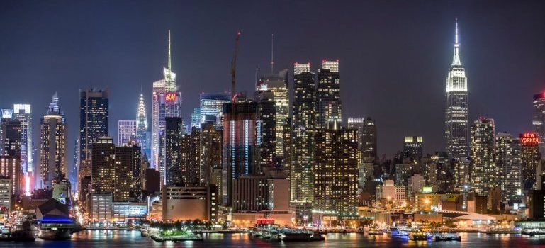 Manhattan during the night