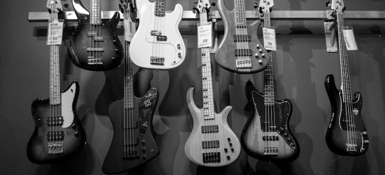 A collection of electric guitars, since collectors are frequent storage users.