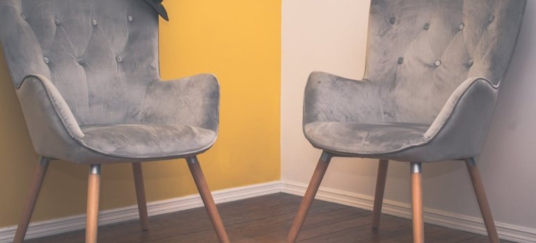 Two chairs ready for long term storage