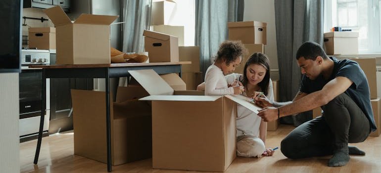 A family packing.