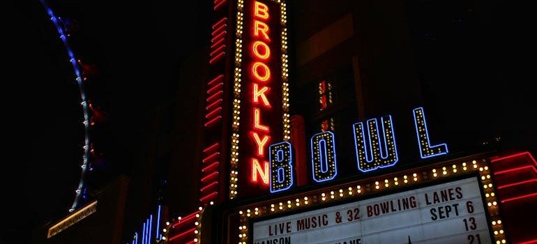 View of the Brooklyn Bowl.