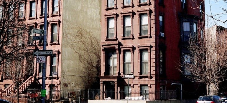 Buildings in one of NYCs best neighborhoods for young parents.