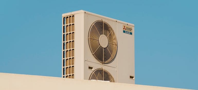 An AC at one of Cost-Effective Commercial Storage Solutions for NYC Companies.