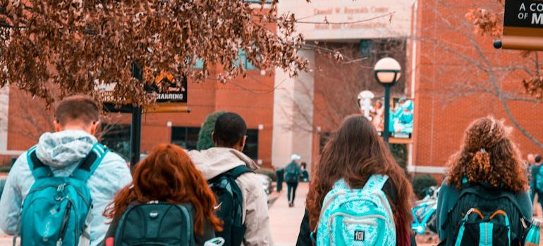 Students going to their classes after discovering affordable college options for NYC students.