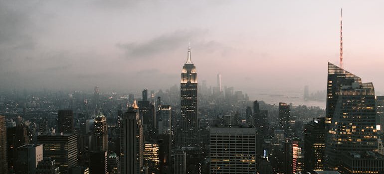 A panoramic view of the Big Apple.