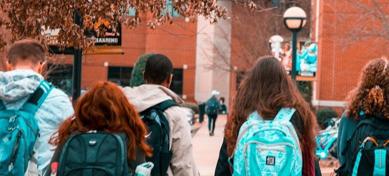 Students going to campus and involved in one of the life events that call for storage solutions in NYC.