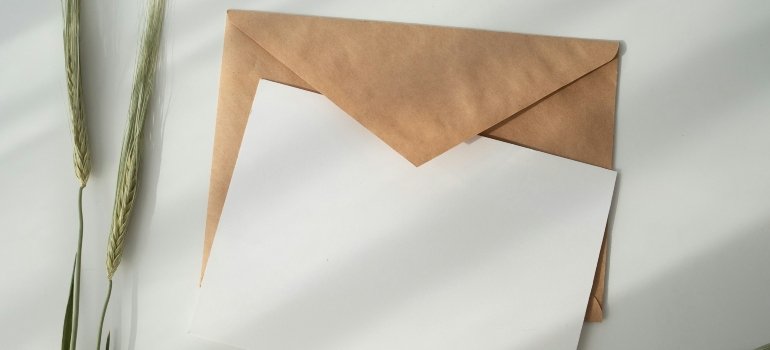 Envelope containing one of the things you need before renting an apartment in NYC