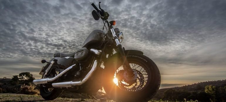 Low Angle Photo of Black Harley Davidson