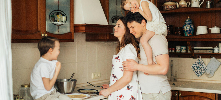 A family in Queens.