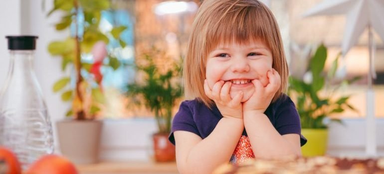 A happy child.