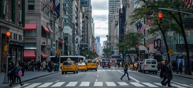 A street in New York.