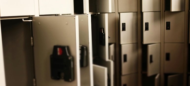 A storage locker.