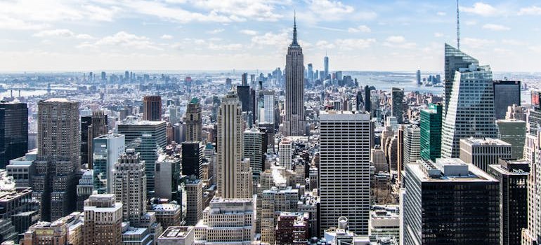 A panoramic view of the Big Apple.