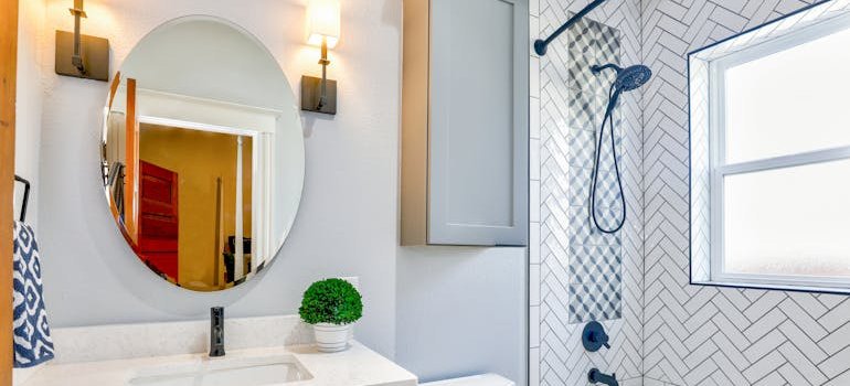 a clean bathroom