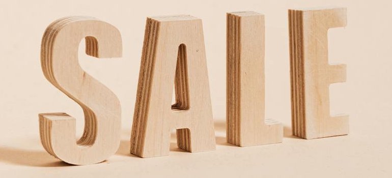 a sale sign