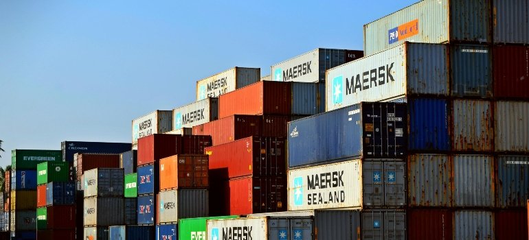 commodity items packed in boxes