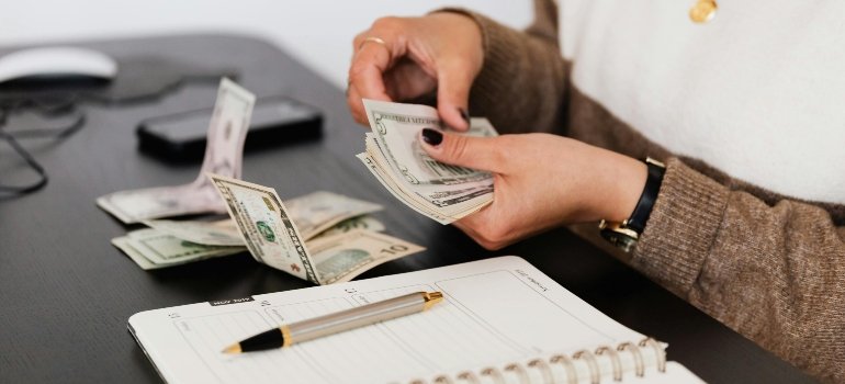 Person Counting Cash Money