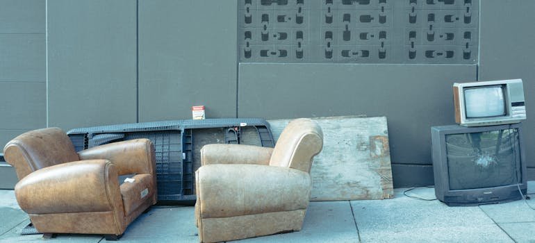 Old sofa as one of the examples what happens if you don’t use climate controlled storage