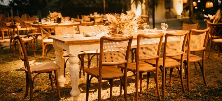 Table and chairs