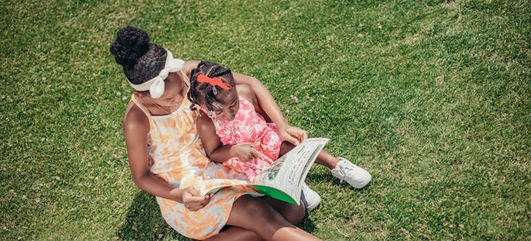 A family in the park