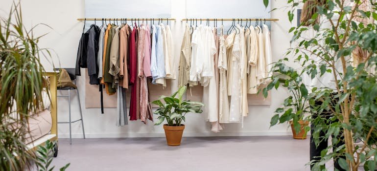 Hanged clothes