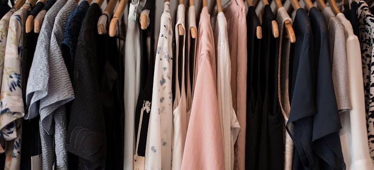 Hangers in the closet