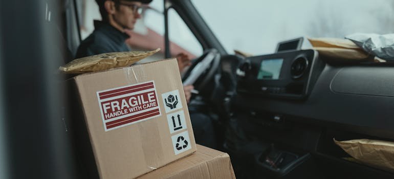 A box labeled fragile