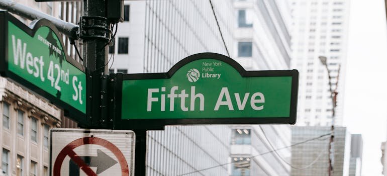 Signs showing directions in NYC