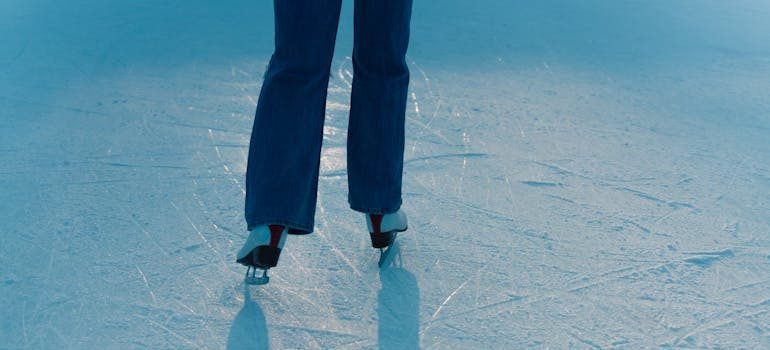 A person enjoying one of the winter activities in Manhattan