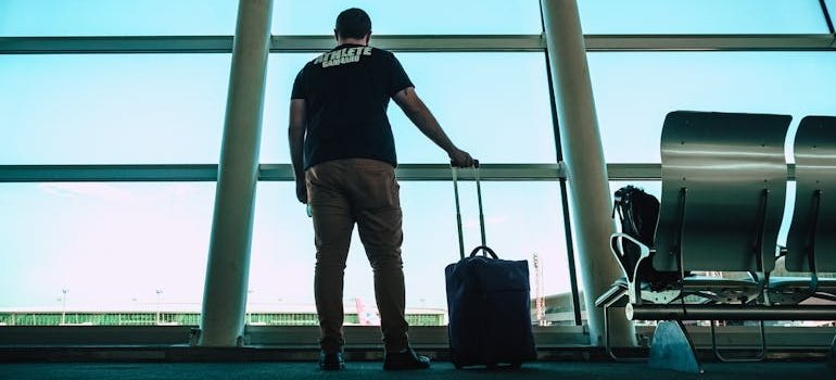 A person at the airport