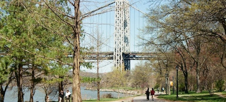 People in the park in one of the Manhattan neighborhoods that attract long term renters