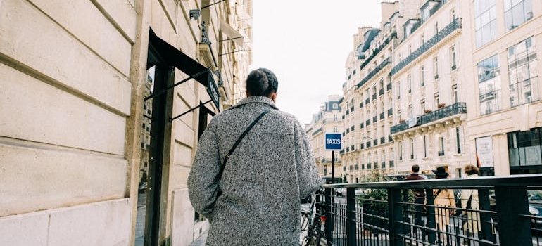 A person walking on the street
