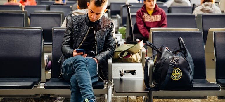 A person at the airport