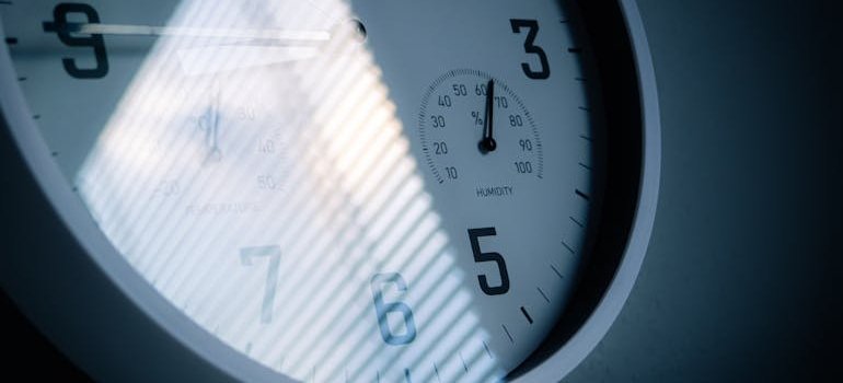 A wall clock