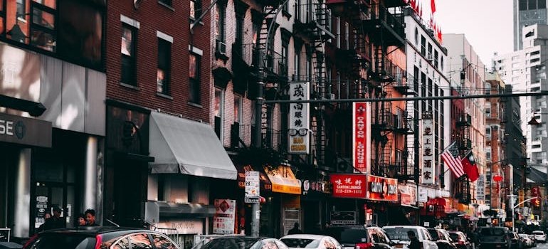 Buildings in one of the Manhattan neighborhoods for former Long Island City renters