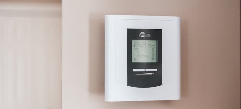 Thermostat on the wall