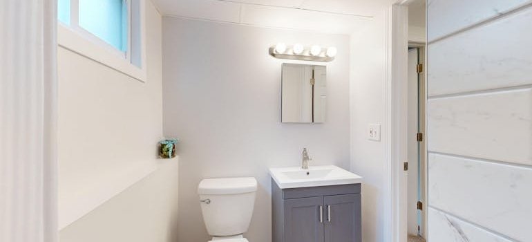 A modern bathroom
