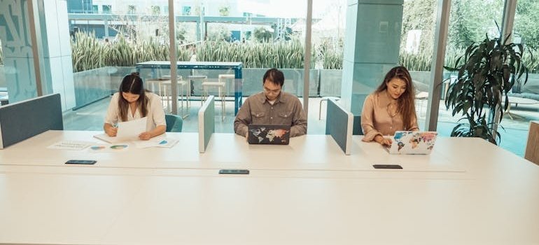 People in the coworking space