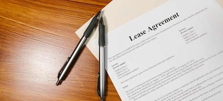 Lease agreement document