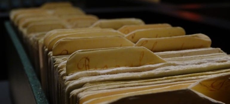 Documents in the storage